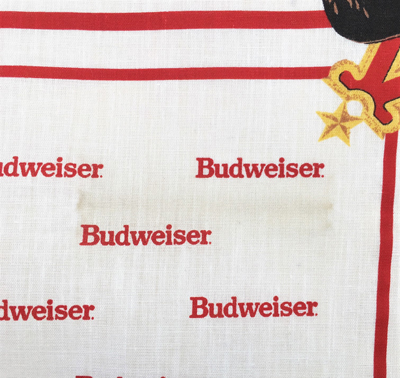 Vintage Budweiser Beer バドワイザー 91年 デッドストック アメリカ製 バンダナ