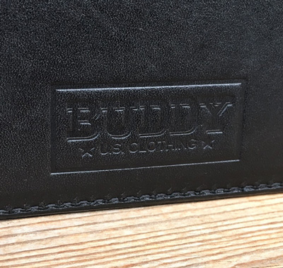 BUDDY オリジナル small coin purse wallet 栃木レザー 本革 小銭入れ BLACK