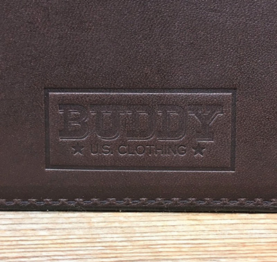 BUDDY オリジナル small coin purse wallet 栃木レザー 本革 小銭入れ BROWN