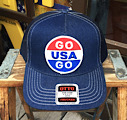 ワッペン付きデニムキャップ GO USA GO