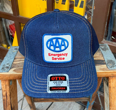 ワッペン付きデニムキャップ