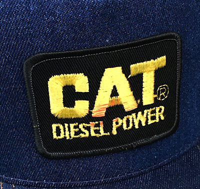 ワッペン付きデニムキャップ