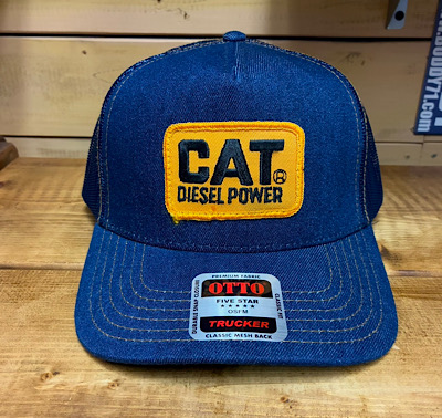 ワッペン付きデニムキャップ