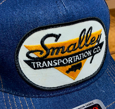 ワッペン付きデニムキャップ