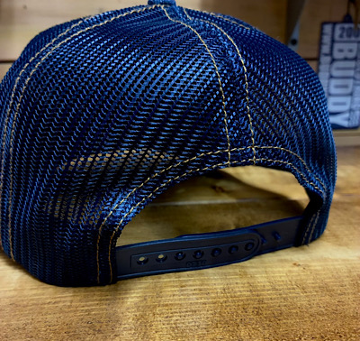 ワッペン付きデニムキャップ