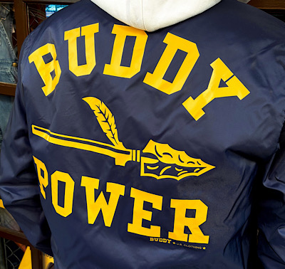 BUDDY オリジナル コーチジャケット 裏ボア(ポリエステル)