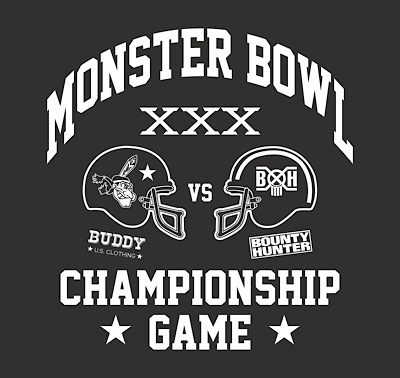 BUDDY x BOUNTY HUNTER コラボ ベースボールTシャツ 七分袖