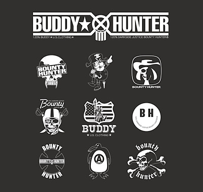 BUDDY x BOUNTY HUNTER コラボ ベースボールTシャツ 七分袖