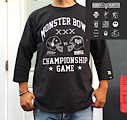 BUDDY x BOUNTY HUNTER コラボ ベースボールTシャツ 七分袖