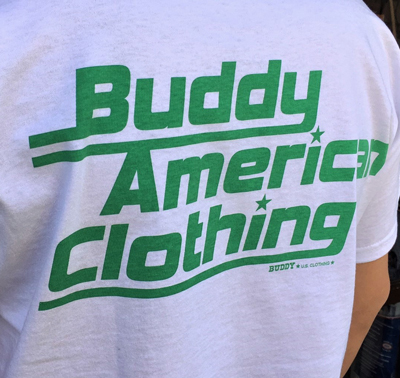 BUDDY × FRUIT OF THE LOOM BUDDY AMERICAN CLOTHING Tシャツ