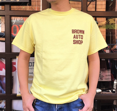 BUDDY オリジナル BROWN AUTO SHOP Tシャツ