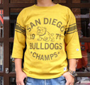 BUDDY 別注 Champion フットボールシャツ(SAN DIEGO BULLDOGS)