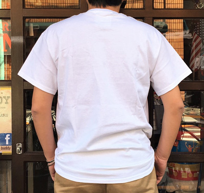 BUDDY 別注 スヌーピーポケット付き Tシャツ PEANUTS JOE COOL WHITE