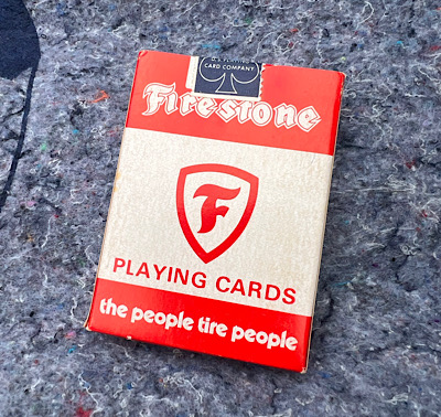 ヴィンテージ Vintage デッドストック Firestone Playing Card