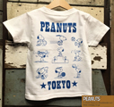 BUDDY 別注 PEANUTS スヌーピー キッズ Tシャツ WORLD CHAMPIONSHIP TOKYO